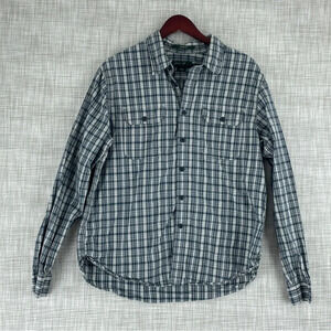 Eddie Bauer Mens Size L Classic fit Long Sleeve Button Down Shirt 2723